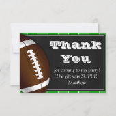 Football Hartelijk dank voor Footballs ventilatore Bedankkaart (Voorkant)