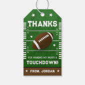 Football Hartelijk dank voor het pleidooi Cadeaulabel (Voorkant)