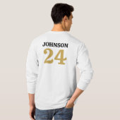 Football Helm Aangepaste naam en nummer T-shirt (Achterkant volledig)