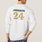 Football Helm Aangepaste naam en nummer T-shirt (Achterkant)
