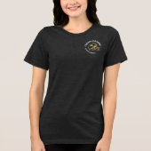 Football Helm Aangepaste naam en nummer Tri-Blend Shirt (Voorkant)