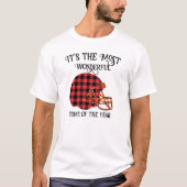 Football Helm Football Vandaag Kerst T-shirt (Voorkant)