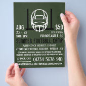 Football Helm & Goal, Football Camp Adverteren Flyer (Hand)