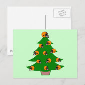 Football Helm Kerstboom Feestdagenkaart (Voorkant / Achterkant)