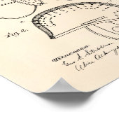 Football Helmet 1913 Patent Art Old Peper Poster (Hoek)