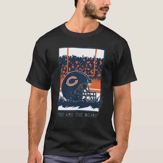 Football Helmet and Stadium Atmosphere T-shirt (Voorkant)
