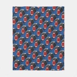 Football Helmet en kogelvrije rugzak Fleece Deken