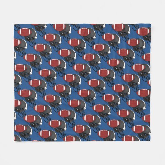 Football Helmet en kogelvrije rugzak Fleece Deken (Voorkant (Horizontaal))