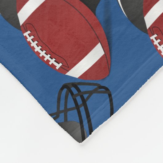 Football Helmet en kogelvrije rugzak Fleece Deken (Hoek)