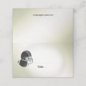 Football Helmet en winkelontwerp Plaatskaartje (Buitenkant ongevouwen)