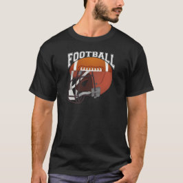 Football Helmet Graphic T-shirt