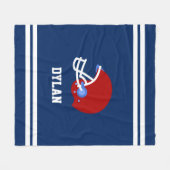 Football Helmet Kinder medewerkers Fleece Deken (Voorkant (Horizontaal))