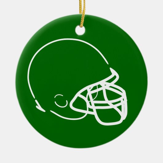 Football Helmet Ornament (Voorkant)