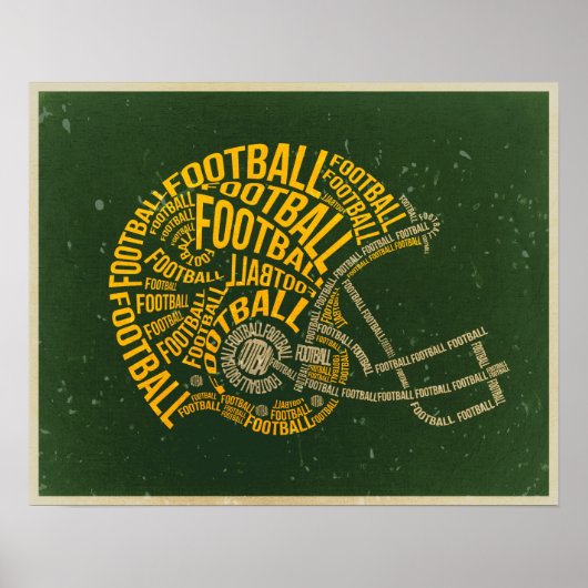  Football Helmet Poster (Voorkant)
