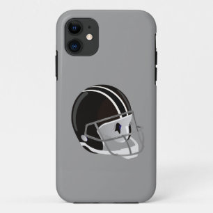 Football Helmet Silver Case-Mate iPhone Case