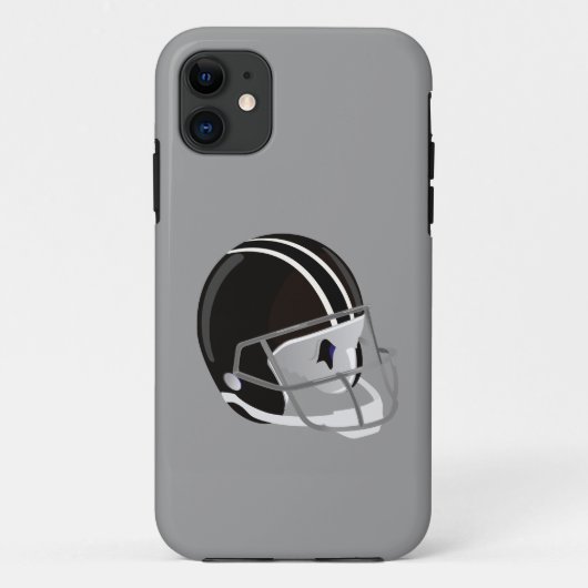 Football Helmet Silver Case-Mate iPhone Case (Achterkant)