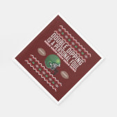 Football Helmet Ugly KerstSweater Servetten (Hoek)