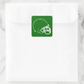 Football Helmet Vierkante Sticker (Tas)