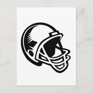 Football helmlogo's briefkaart