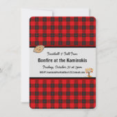 Football Herfst Fun Bonfire  Uitnodiging (Voorkant)