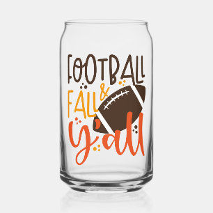 Football Herfst & Y'all Blikvorm Glas