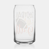 Football Herfst & Y'all Blikvorm Glas (Achterkant)