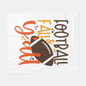 Football Herfst & Y'all Fleece Deken (Voorkant (Horizontaal))