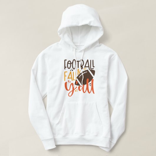 Football Herfst & Y'all Hoodie (Design voorkant)