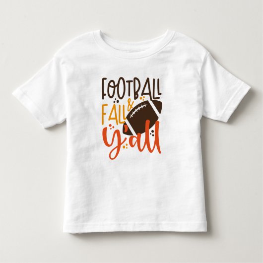Football Herfst & Y'all Kinder Shirts (Voorkant)