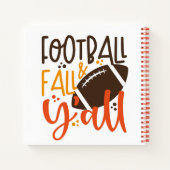Football Herfst & Y'all Notitieboek (Achterkant)