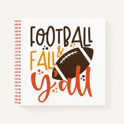 Football Herfst & Y'all Notitieboek (Voorkant)