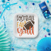 Football Herfst & Y'all Papieren Bordje (Feest)