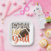 Football Herfst & Y'all Papieren Bordje (Feest)