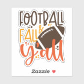 Football Herfst & Y'all Sticker (Vel)