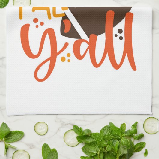 Football Herfst & Y'all Theedoek (Gevouwen)