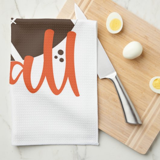 Football Herfst & Y'all Theedoek (Quarter Fold)