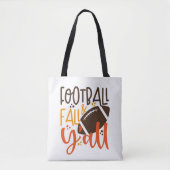 Football Herfst & Y'all Tote Bag (Voorkant)