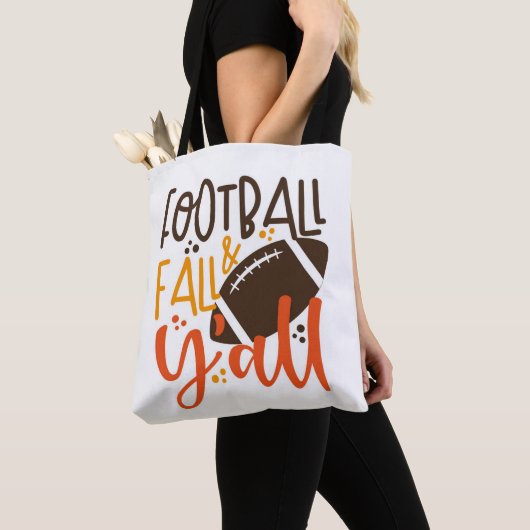 Football Herfst & Y'all Tote Bag (Dichtbij)
