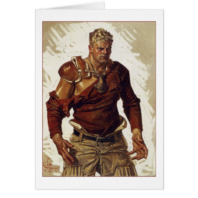 Football Hero door Joseph Leyendecker (Voorkant)