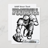 Football Homecoming Uitnodiging door SRF (Voorkant / Achterkant)