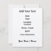 Football Homecoming Uitnodiging door SRF (Achterkant)