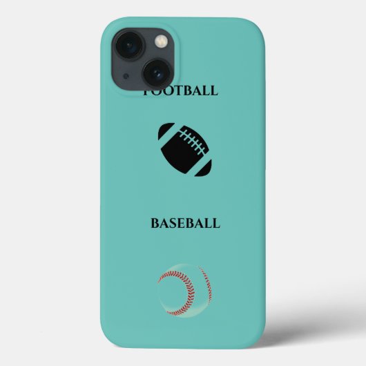 Football/honkbal iPhone/iPad draagtas! Case-Mate iPhone Case (Achterkant)