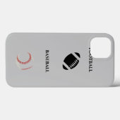 Football/honkbal iPhone/iPad draagtas! Case-Mate iPhone Case (Achterkant (horizontaal))