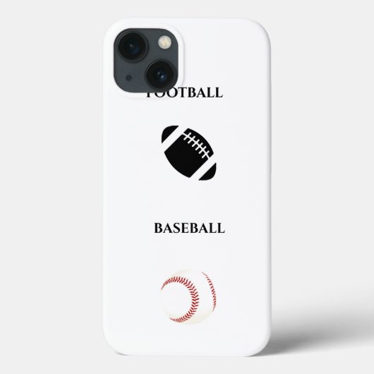 Football/honkbal iPhone/iPad draagtas! Case-Mate iPhone Case (Achterkant)