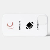 Football/honkbal iPhone/iPad draagtas! Case-Mate iPhone Case (Achterkant (horizontaal))