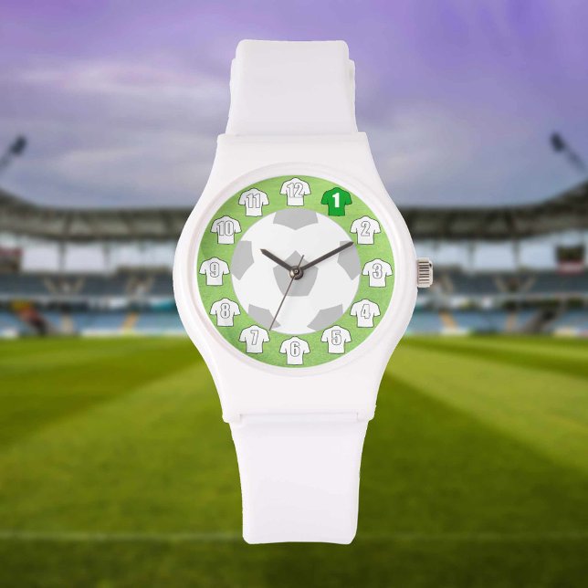 Football Horloge - met witte Shirten (Creator heeft geüpload)