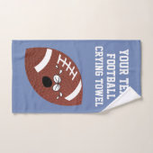 Football Huilhanddoek Jouw tekst en kleur Handdoek (Handdoek)