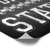 Football HYDRATION STATION Sign Chalk Print (Hoek)