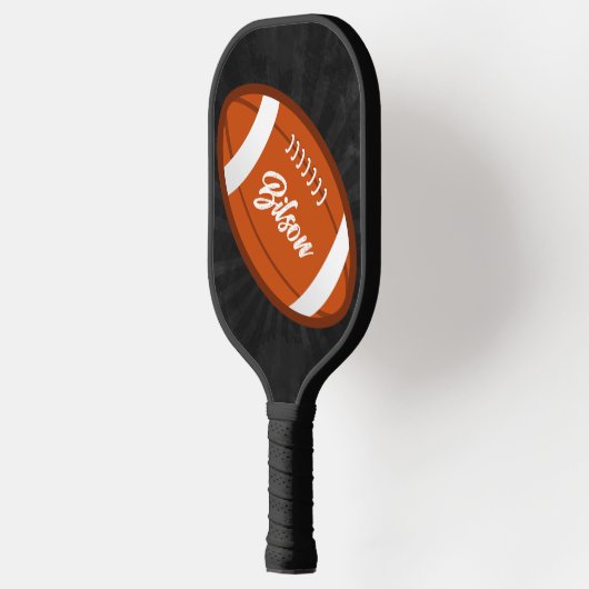 Football illustratie Cool Grunge gepersonaliseerd Pickleball Paddle (Links)