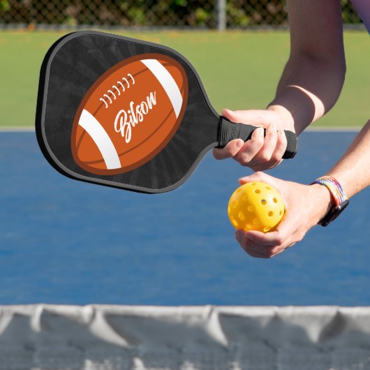 Football illustratie Cool Grunge gepersonaliseerd Pickleball Paddle (Insitu)